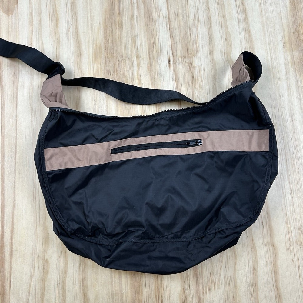 BAGGU Crescent Bag Beige Brown One Size Crossbody Shoulder Bag Nylon - Picture 4 of 10